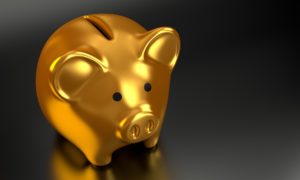 Golden piggy bank, showing the wealth of previous generations