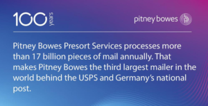 Pitney Bowes 100 year Anniversary